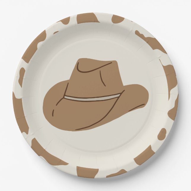 Assiettes En Carton Anniversaire du Rodéo Neutral (Devant)