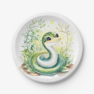 Assiettes En Carton Anniversaire du serpent
