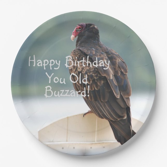Assiettes En Carton Anniversaire du Vieux Buzzard (Devant)