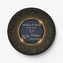 Assiettes En Carton Anniversaire étincelant