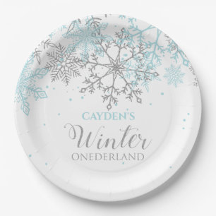 Assiettes En Carton Anniversaire hivernal Onederland premier anniversa
