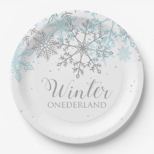 Assiettes En Carton Anniversaire hivernal Onederland premier anniversa