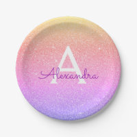 Anniversaire Monogramme Paillettes et Étincelles R