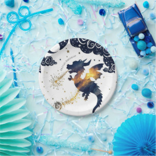 Assiettes En Carton Anniversaire mystique du dragon de Boho