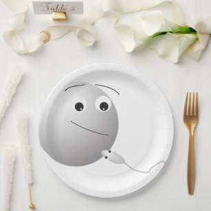 Assiettes En Carton anniversaire, oeuf, sperme, joyeux anniversaire, a