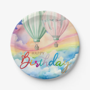 Assiettes En Carton Anniversaire Pastel