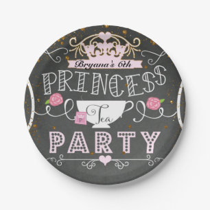 Assiettes En Carton Anniversaire Princesse Thè à l'anglaise Tableau No