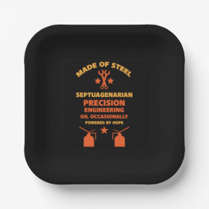 Assiettes En Carton Anniversaire Septuagénaire