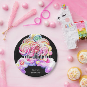 Assiettes En Carton Anniversaire Simple Cute Candyland