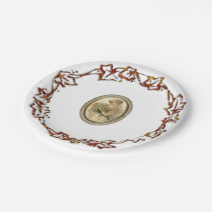 Assiettes En Carton Antique Mariée