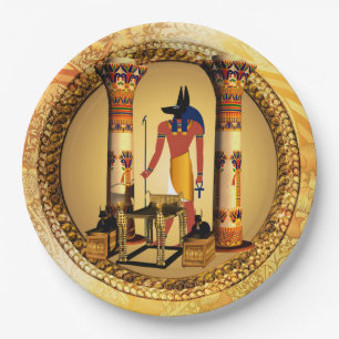 Assiettes En Carton Anubis le dieu égyptien
