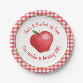 Assiettes En Carton Apple Bushel of Fun Party Plate - Personnalisable
