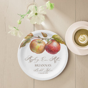 Assiettes En Carton Appley toujours après pomme chute nuptiale douche