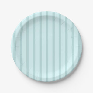 Assiettes En Carton Aqua Stripes