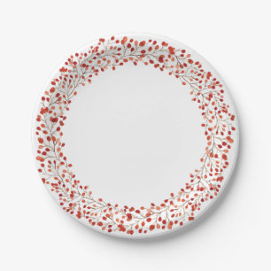 Assiettes En Carton Aquarelle Automne automne Thanksgiving Saison Plat