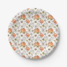 Aquarelle Automne Citrouilles rustiques
