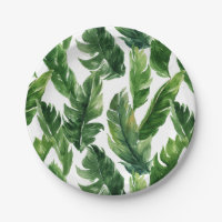 Aquarelle Banana Feuilles Motif tropical