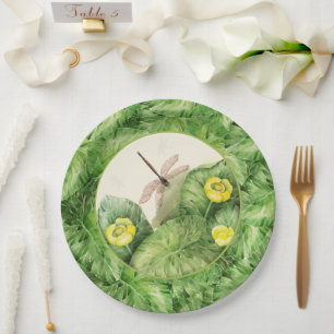Assiettes En Carton aquarelle de nénuphar