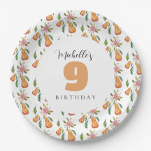 Aquarelle Pear Motif Monogramme