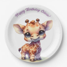 Aquarelle petite girafe