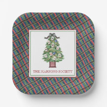 Aquarelle Plaid Classique Mahjong Fête de Noël