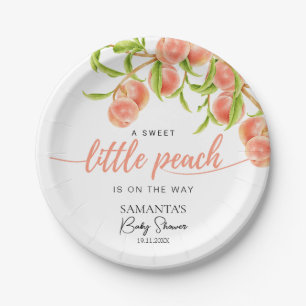 Assiettes En Carton Aquarelle Un Baby shower Petit Poisson Doux