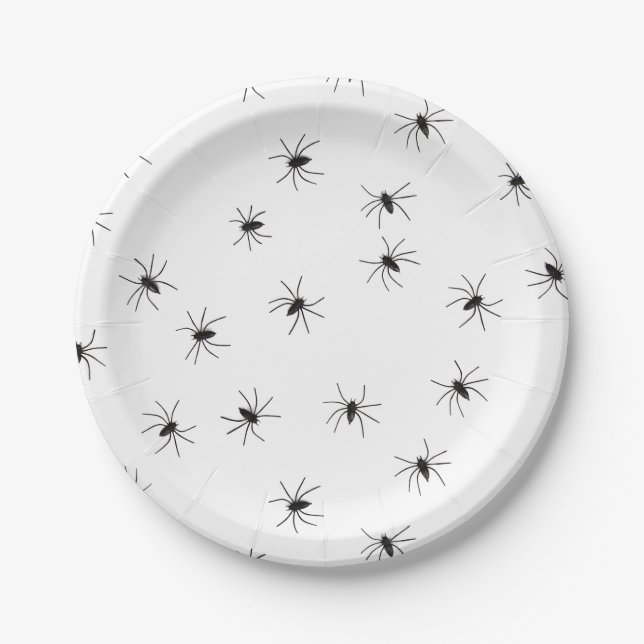 Assiettes En Carton Araignées déplaisantes (Devant)