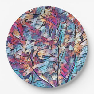 ASSIETTES EN CARTON ARBRE ABSTRAIT