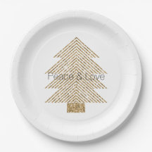 Arbre de Noël Gold Glitzy Parties scintillant