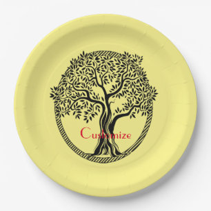 Assiettes En Carton Arbre de vie Thunder_Cove  