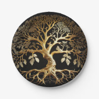 Arbre doré de la vie Yggdrasil