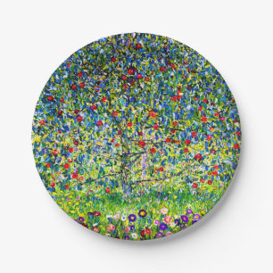 Assiettes En Carton Arbre pomme Gustav Klimt