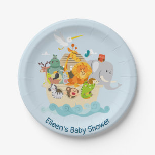 Assiettes En Carton Arche de Noé - animaux