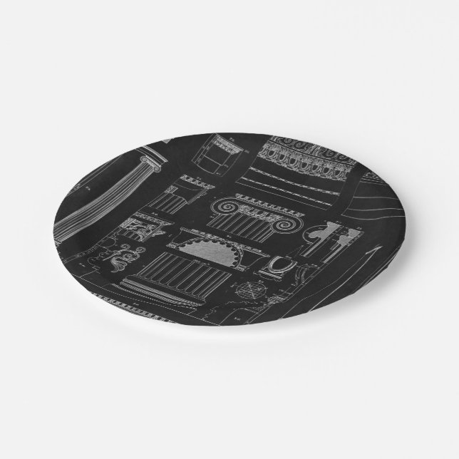 Assiettes En Carton Architecture graphique IV (Angle)