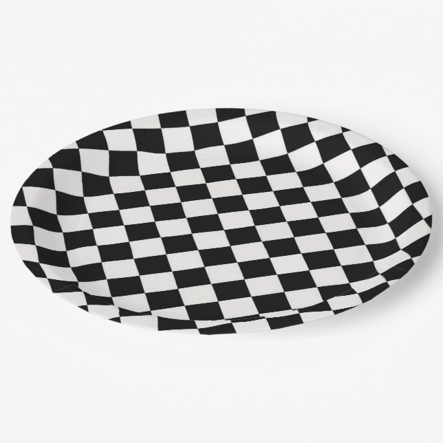 Assiettes En Carton Arlequin (Angle)