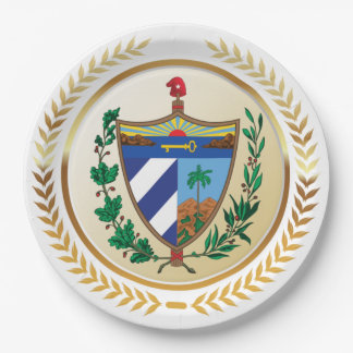 Assiettes En Carton Armoiries de Cuba