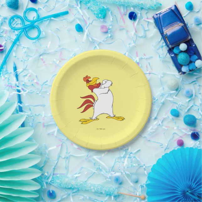 Assiettes En Carton Armoiries de Foghorn Leghorn franchies (Fête)