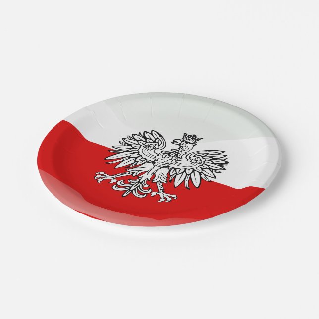 Assiettes En Carton Armoiries de la Pologne (Angle)