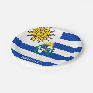 Assiettes En Carton Armoiries de l'Uruguay