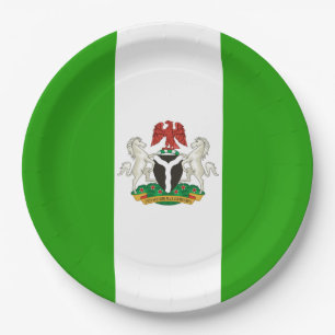 Assiettes En Carton Armoiries du Nigéria