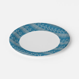 Assiettes En Carton Arrière - plan bleu