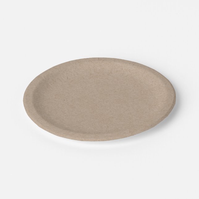 Assiettes En Carton Arrière - plan Brown de papier d'emballage imprimé (Angle)