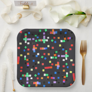 Assiettes En Carton "Art by Kids" Abstrait