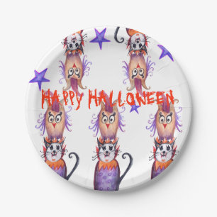 Assiettes En Carton Art de vaisselle en papier Halloween effrayant