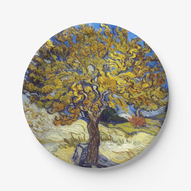Assiettes En Carton Art de Van Gogh Mulberry Tree (Devant)