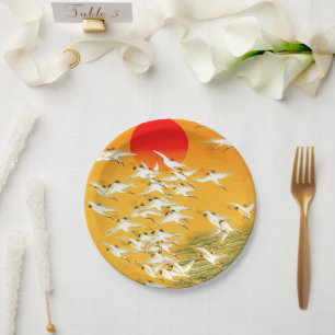 Assiettes En Carton Art japonais  