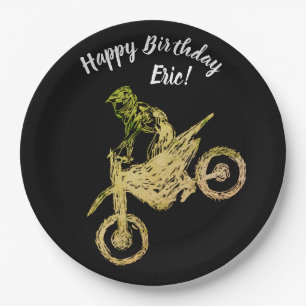 Assiettes En Carton Art Motocross
