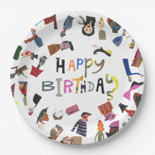 ASSIETTES EN CARTON ARTCHER HEUREUX ANNIVERSAIRE