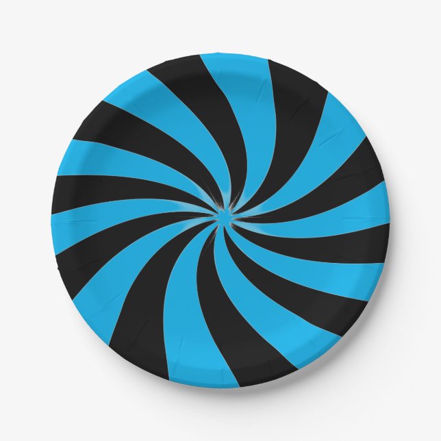 Assiettes En Carton Artsy Swirl (Devant)