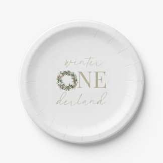 Assiettes En Carton ASPEN Winter ONEderland Papier Vaisselle